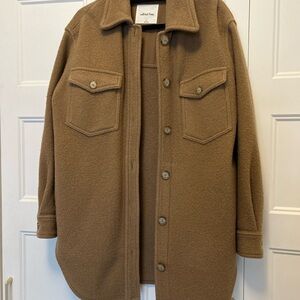 Wilfred Tan Merino Wool shacket